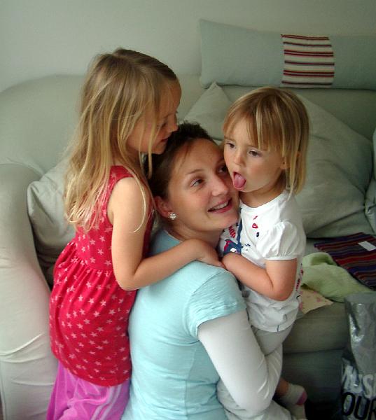 IMGP4818.JPG - Katharine with Grace and Evie